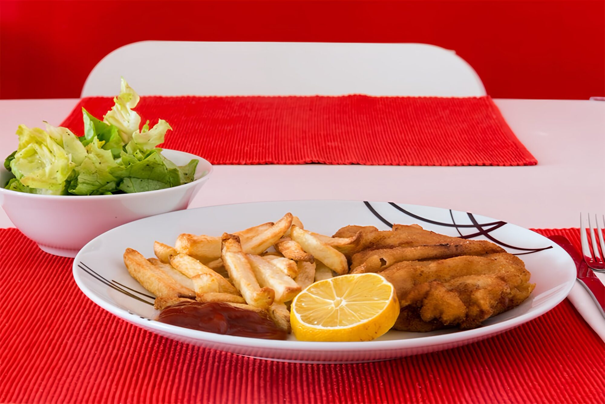 Wiener Schnitzel mit Pommes Frites