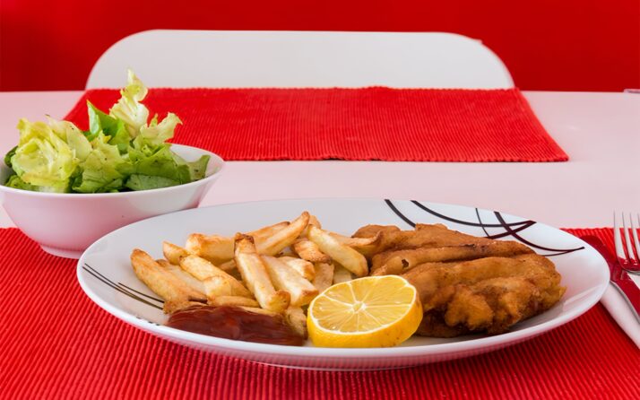 Wiener Schnitzel mit Pommes Frites