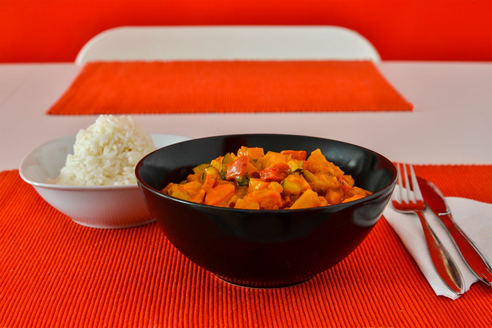 Veganes Kürbiscurry